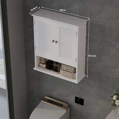 Dulap Suspendat pentru Baie Alb 70 cm – Coloană de Perete în Stil Loft