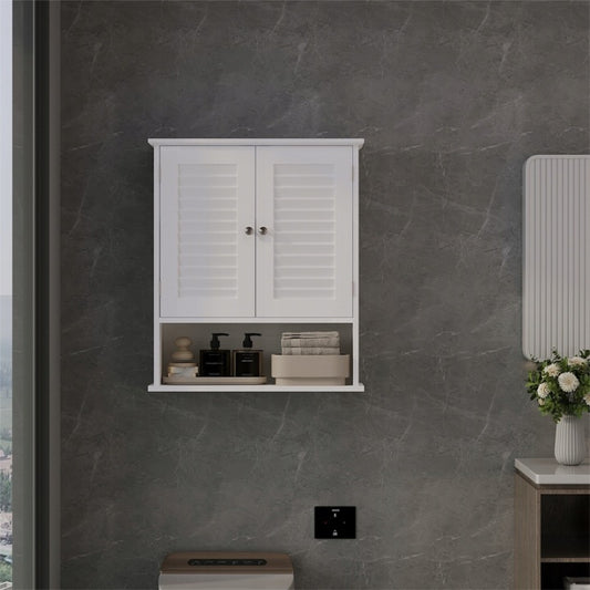 Dulap Suspendat pentru Baie Alb 70 cm – Coloană de Perete în Stil Loft