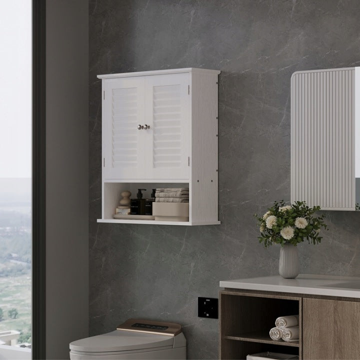 Dulap Suspendat pentru Baie Alb 70 cm – Coloană de Perete în Stil Loft
