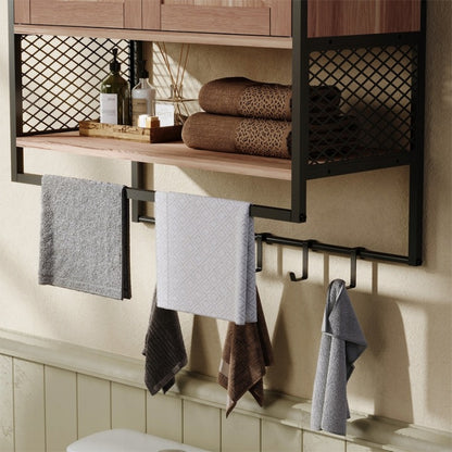 Dulap Suspendat pentru Baie Loft – Rustic cu Suport 66 cm
