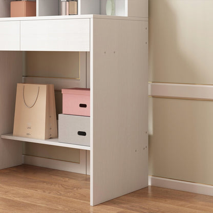 Masă de toaletă cosmetică cu oglindă LED 80 cm – toaletă modernă pentru machiaj și make-up în stil loft