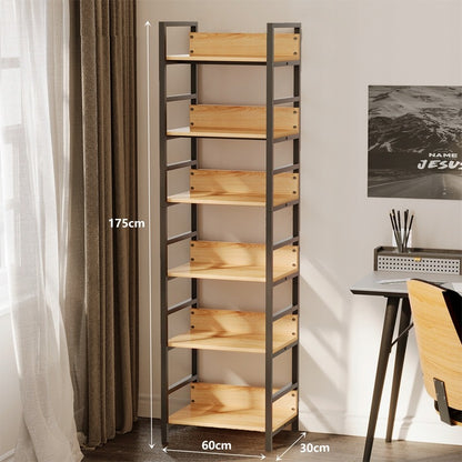 Bibliotecă înaltă cu dosare, dulap tip mansardă, metal, industrial, 175 cm