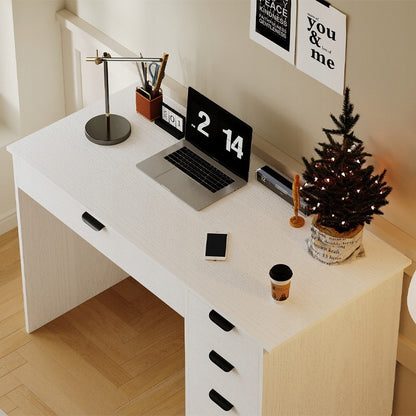 Birou de calculator pentru tineri cu masă loft modernă și sertare, 120 cm
