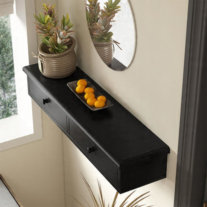 Raft suspendat cu sertare dulap modern loft pentru living și dormitor montat pe perete