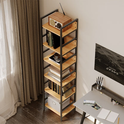 Bibliotecă înaltă cu dosare, dulap tip mansardă, metal, industrial, 175 cm