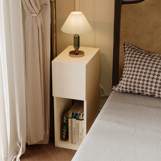 Noptieră cu sertar, masă cu raft, dormitor modern în stil loft, 55 cm