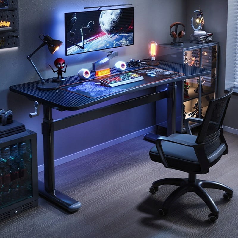 Birou gamer, 120x60 cm, negru confort maxim pentru gameri