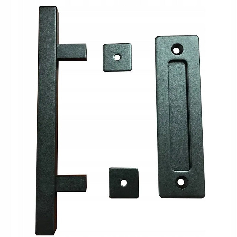 Mâner pentru uși glisante, negru mat, retro loft premium