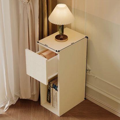 Noptieră cu sertar, masă cu raft, dormitor modern în stil loft, 55 cm