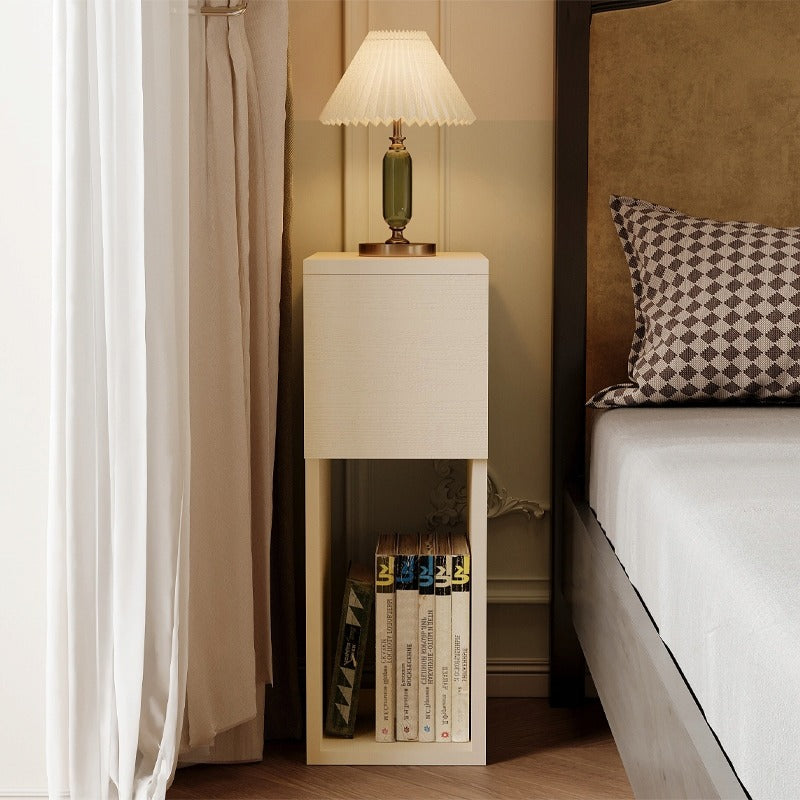 Noptieră cu sertar, masă cu raft, dormitor modern în stil loft, 55 cm