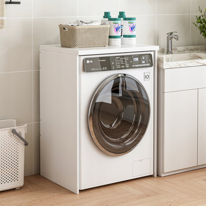 Dulap de baie deasupra mașinii de spălat  – corp alb pentru electrocasnice, 64 cm