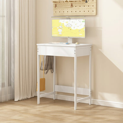 Birou calculator pentru copii cu sertar - alb, 60 cm