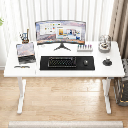 Birou electric cu ridicare alb 160x80 Înălțime reglabilă 72-118 cm