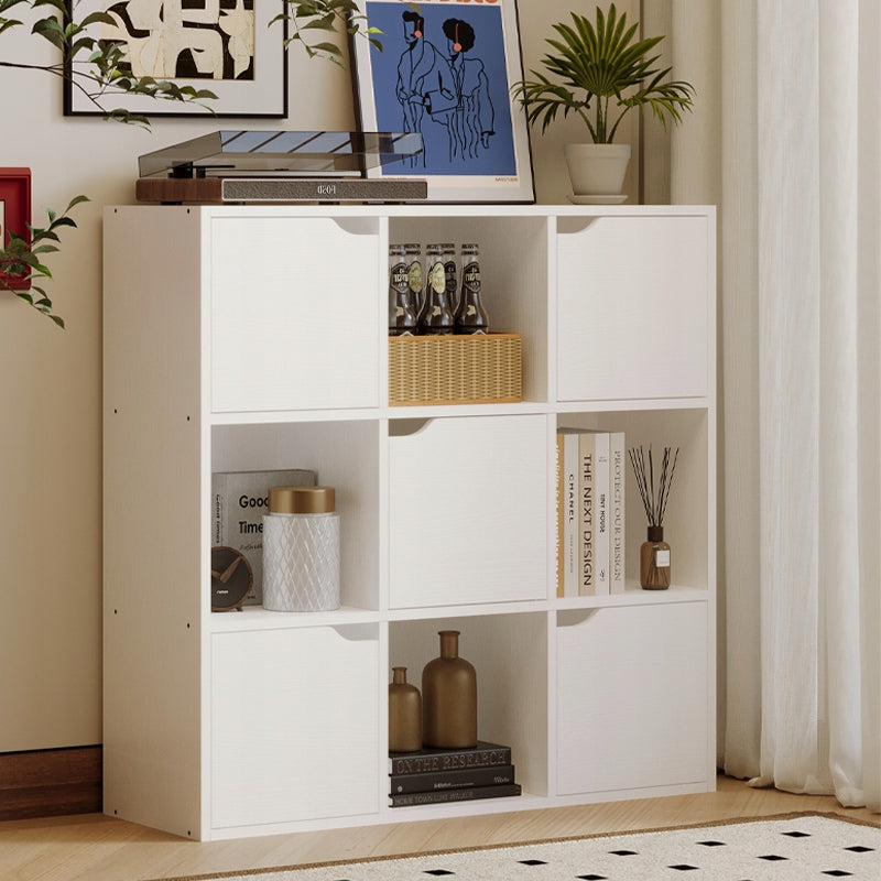 Comodă cu rafturi, 9 rafturi – Stil loft modern – albă