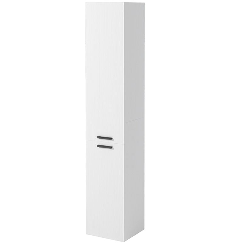 Dulap de baie, înalt, alb, modern, 174 cm, cu 2 uși
